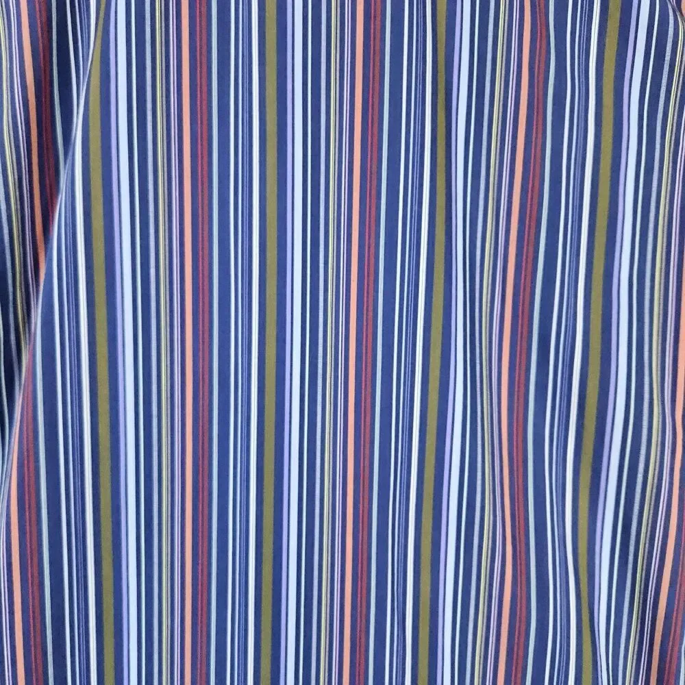 Banana Republic Men's Long Sleeve Button Up Vertical Stripes 100% Cotton Size XL
